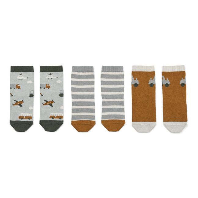 Silas Socks - Pack of 3 | Grey