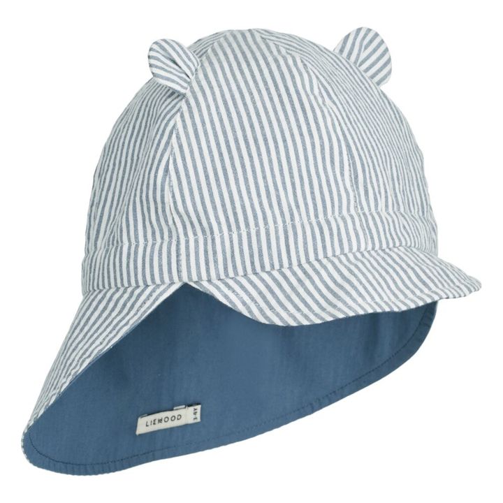 Gorra de algodón orgánico reversible con protección UV Gorm | Azul- Imagen del producto n°0