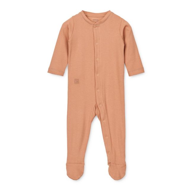 Boye Organic Cotton Pyjamas with feet | Dusty Pink
