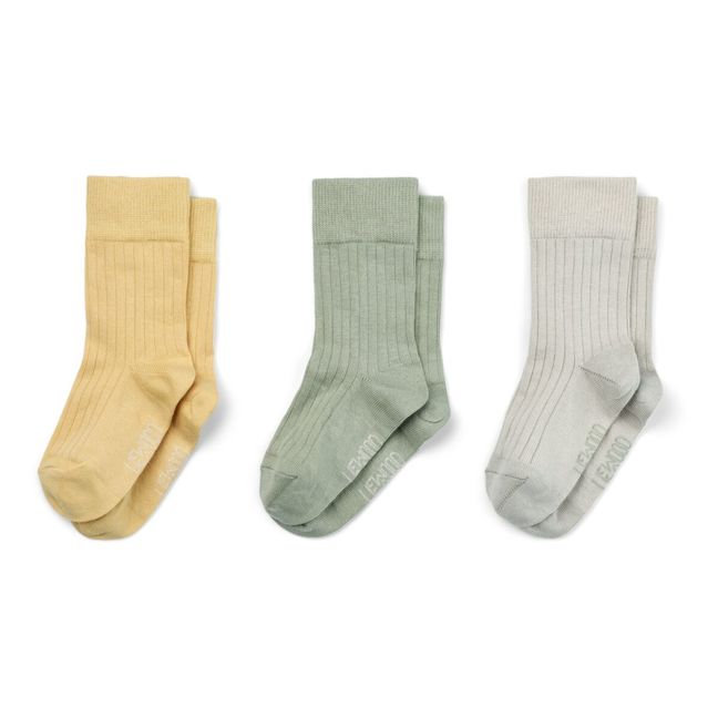 Lot 3 paires de chaussettes Lorenzo | Vert Menthe
