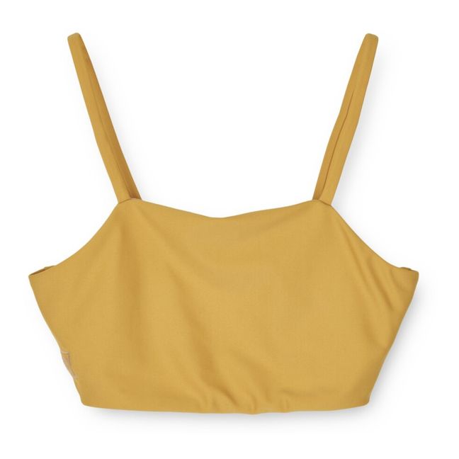 Maillot de Bain 2 pièces Matière Recyclée Lucette | Jaune moutarde