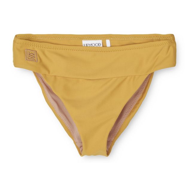 Maillot de Bain 2 pièces Matière Recyclée Lucette | Jaune moutarde