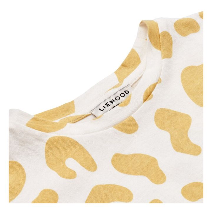 T-Shirt mit kurzen Ärmeln Bio-Baumwolle Dakawa | Gelb- Produktbild Nr. 1
