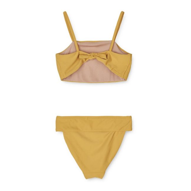 Maillot de Bain 2 pièces Matière Recyclée Lucette | Jaune moutarde