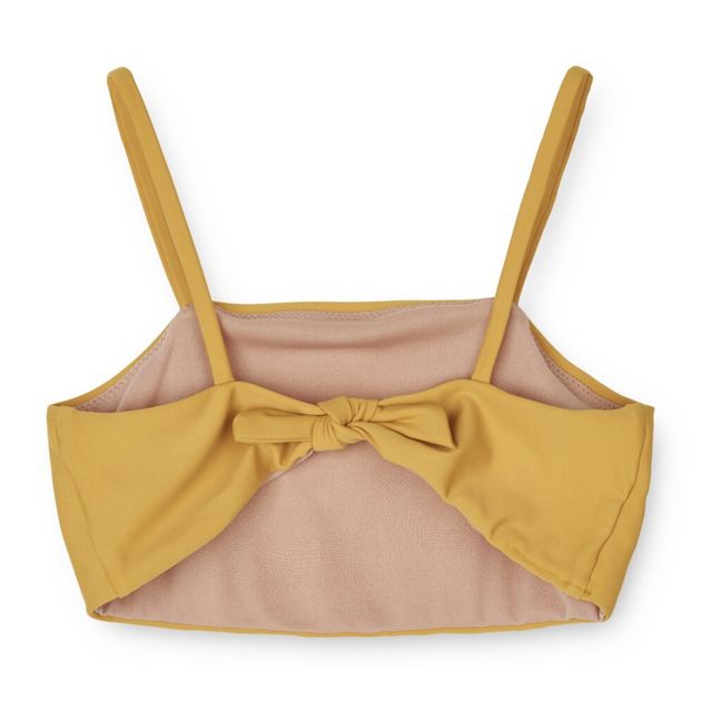 Maillot de Bain 2 pièces Matière Recyclée Lucette | Jaune moutarde