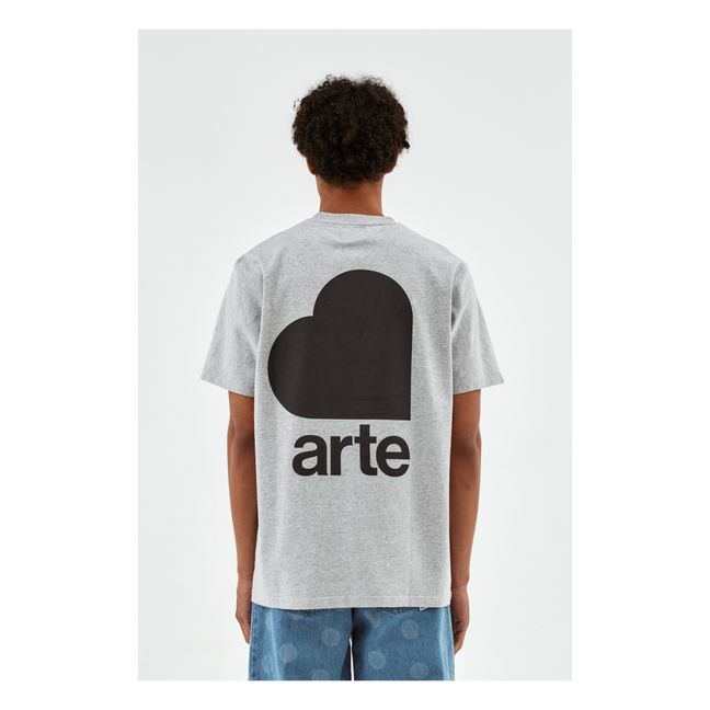 Taut Back Heart T-Shirt  | Grigio