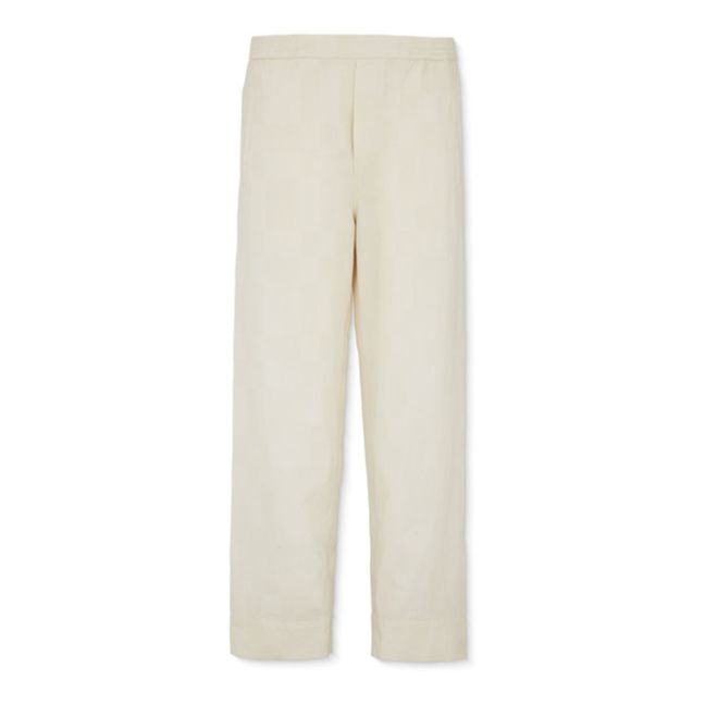 Pantalon Coco Carreaux Texturés Coton Bio | Crudo