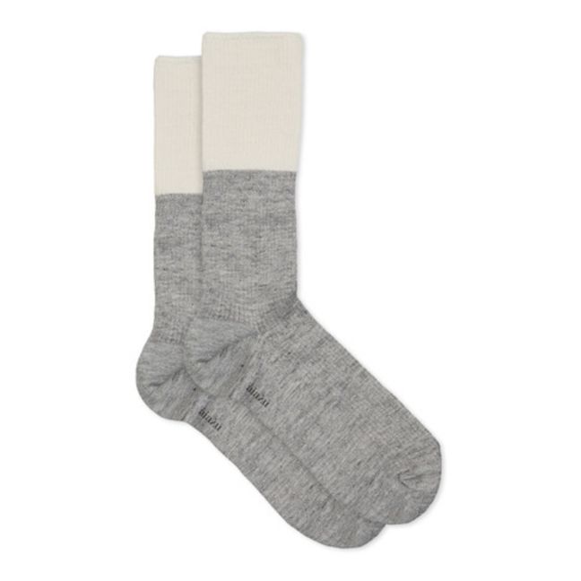 Chaussettes Côtelées Lin | Grey