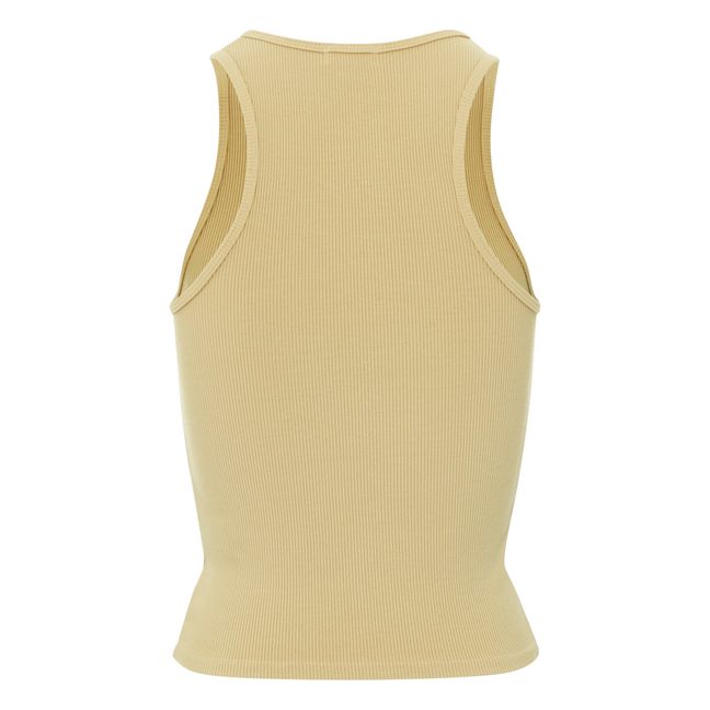 Ribbed Tank Top | Beige