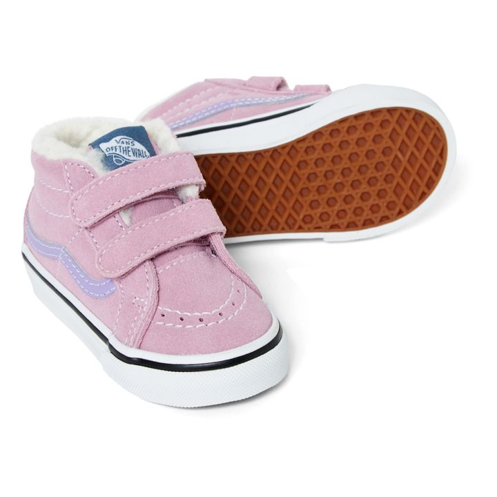 SK8-Mid Fleece Lined Sneakers | Pink- Product image n°1