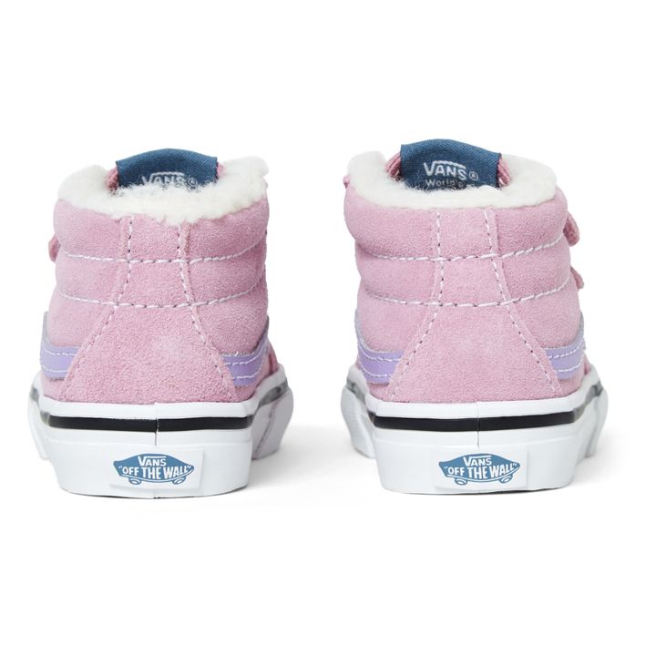 SK8-Mid Fleece Lined Sneakers | Pink- Product image n°2