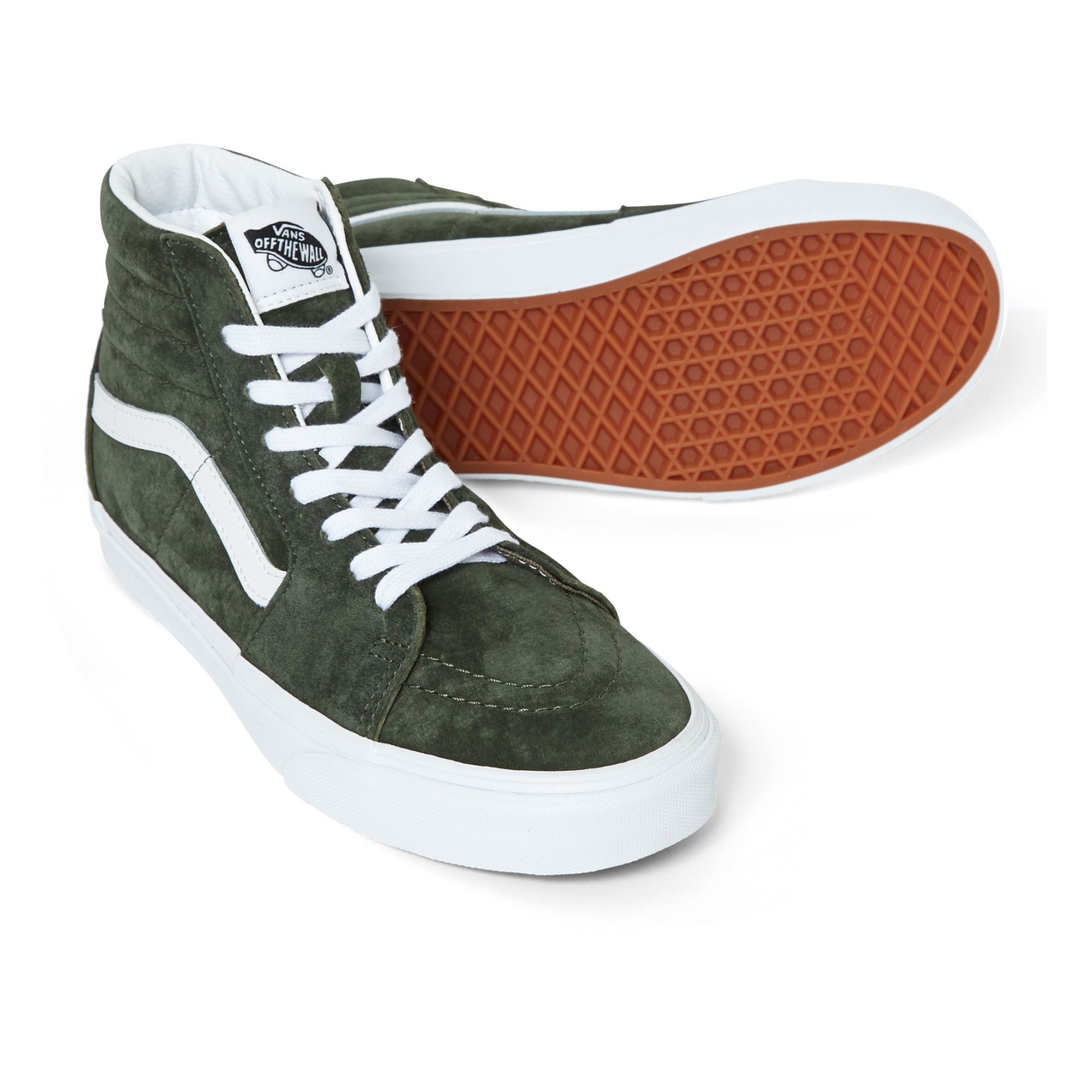 Vans sk8 hi pig sales suede fleece