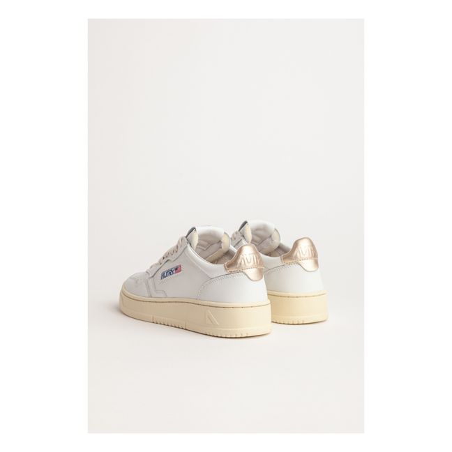Medalist Low-Top Leather Sneakers | Gold