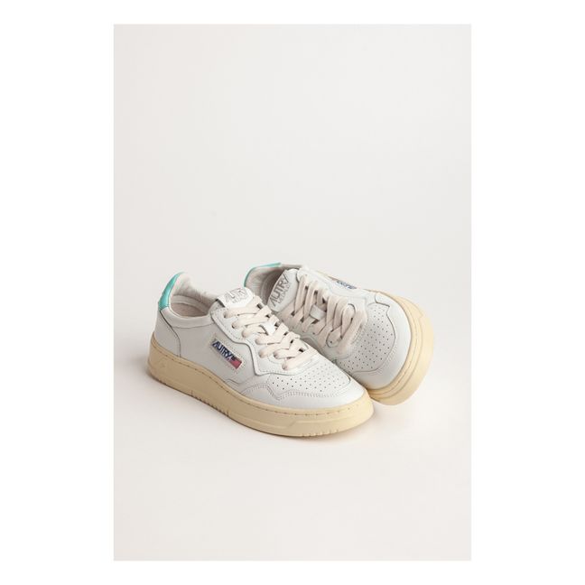 Medalist Low-Top Leather Sneakers | Turquoise