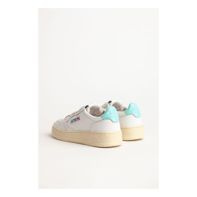 Medalist Low-Top Leather Sneakers | Turquoise