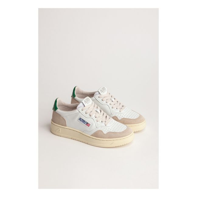 Medalist Low-Top Leather/Suede Sneakers | Green