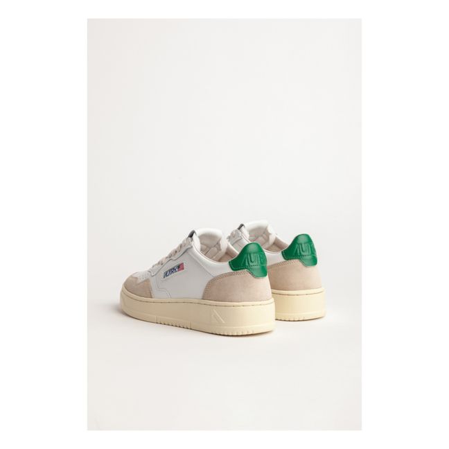 Medalist Low-Top Leather/Suede Sneakers | Green