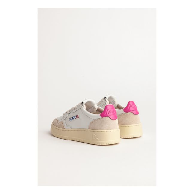 Medalist Low-Top Leather/Suede Sneakers | Pink