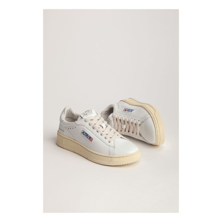 Dallas Low-Top Leather Sneakers | White- Product image n°2