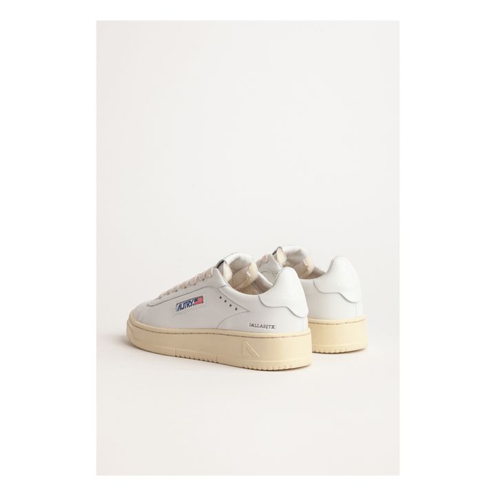 Dallas Low-Top Leather Sneakers | White- Product image n°3