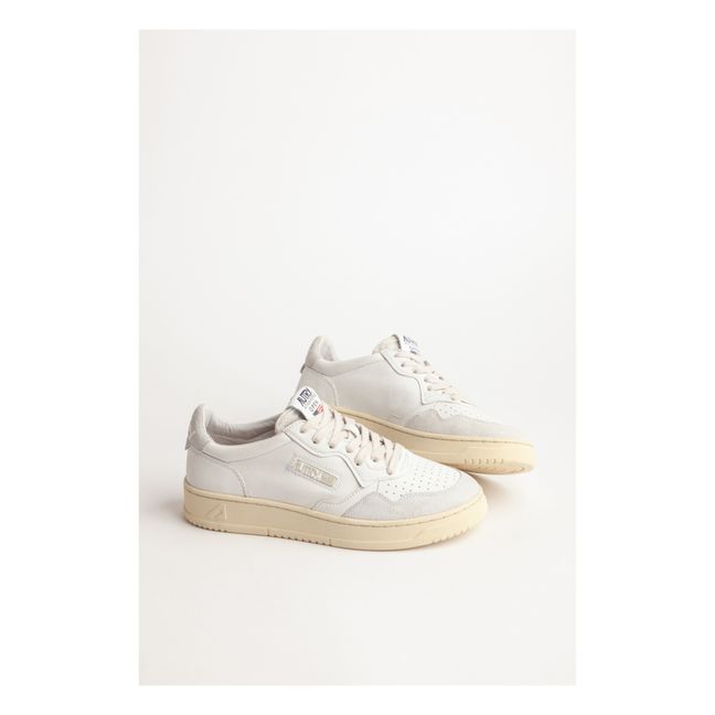 Zapatillas Open Low Piel/Ante | Blanco
