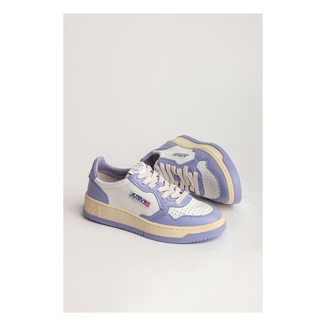 Zapatillas Medalist Low Piel Bicolor | Violeta