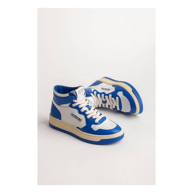 Sneakers Medalist Mid Leder zweifarbig | Königsblau