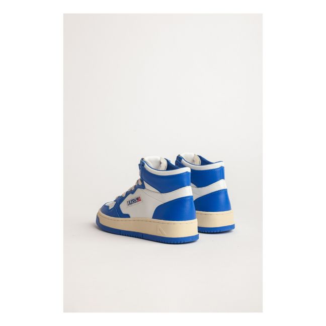 Sneakers Medalist Mid Leder zweifarbig | Königsblau
