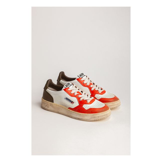 Sneakers Super Vintage Low aus Leder | Orange