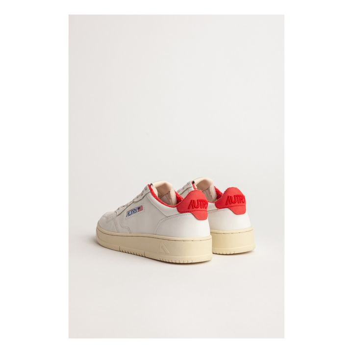 Medalist Low-Top Goat Leather/Terry Cloth Sneakers | Rojo- Imagen del producto n°3