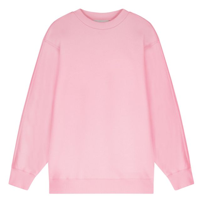 Sudadera oversized de algodón orgánico | Rosa