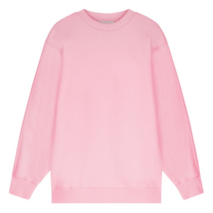 R he Oversized Organic Cotton Sweatshirt Pink Smallable