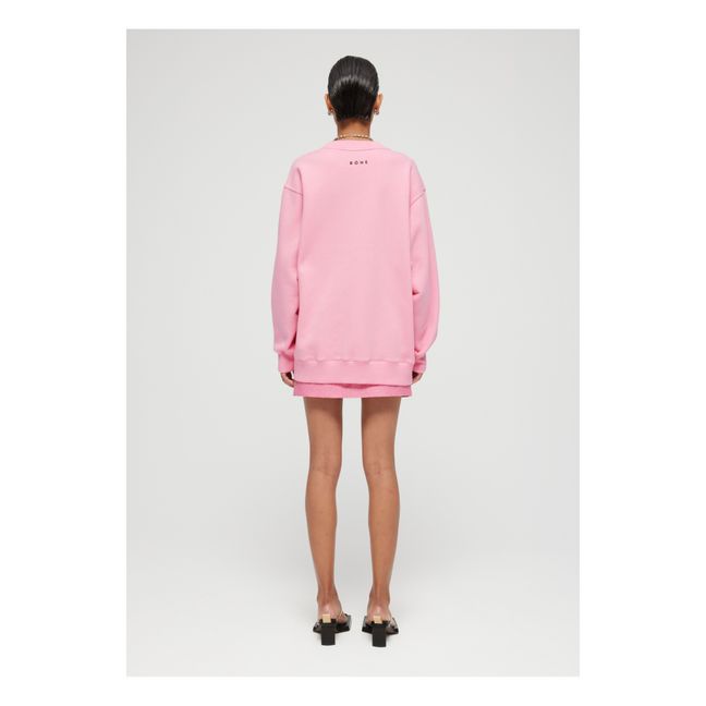Sudadera oversized de algodón orgánico | Rosa