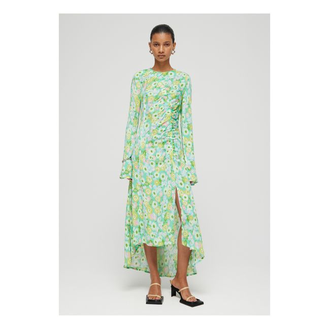 Floral Print Smock Dress | Green