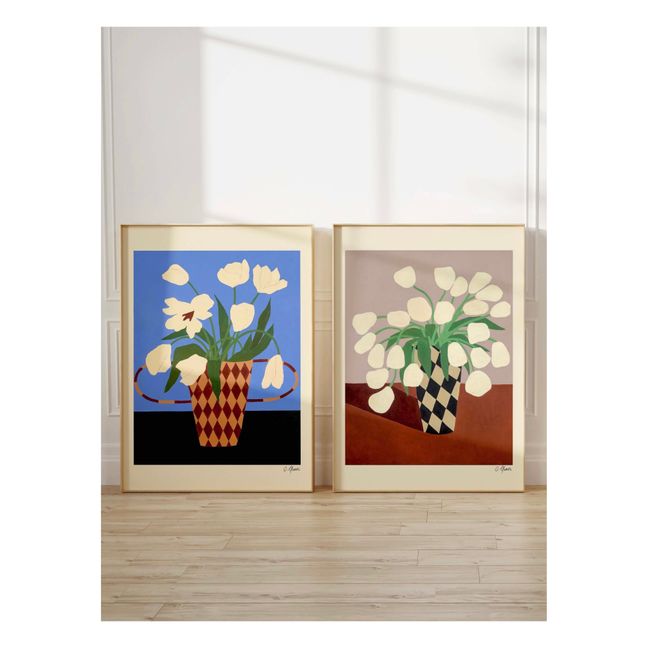 Poster White Flowers