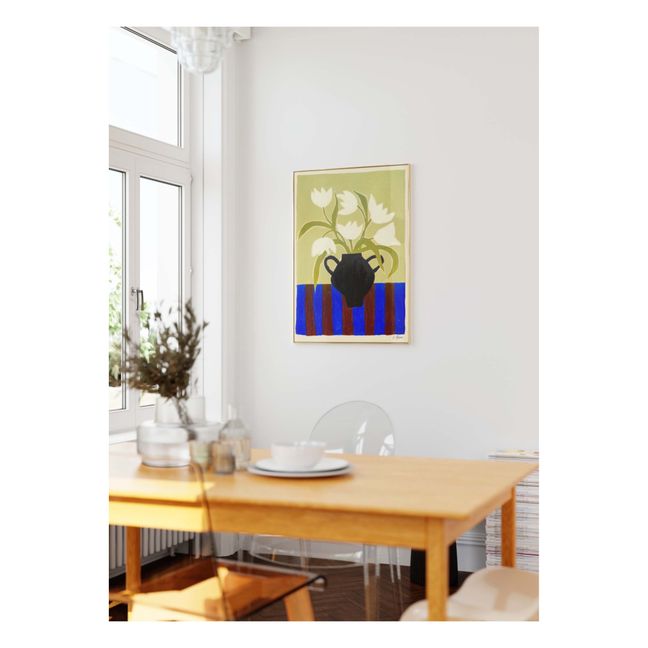 Poster Flowers and stripes