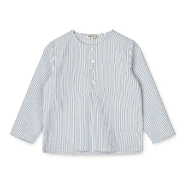 Houston Organic Cotton Long Sleeve Shirt | Azul- Imagen del producto n°0