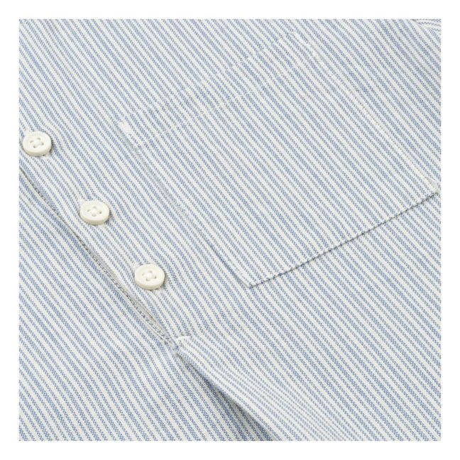 Houston Organic Cotton Long Sleeve Shirt | Azul