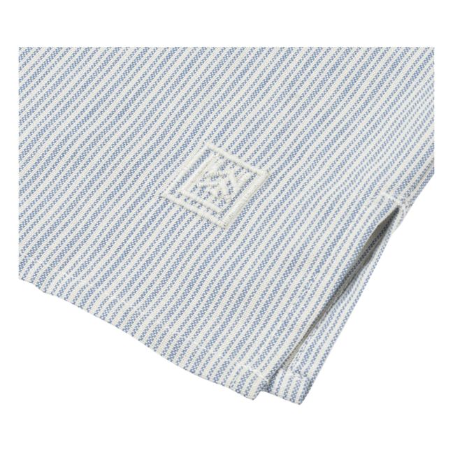 Houston Organic Cotton Long Sleeve Shirt | Blu
