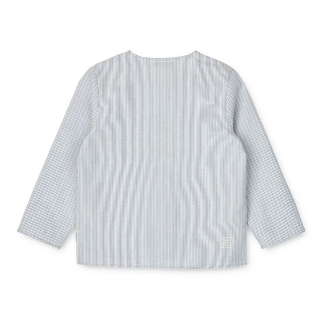 Houston Organic Cotton Long Sleeve Shirt | Blu
