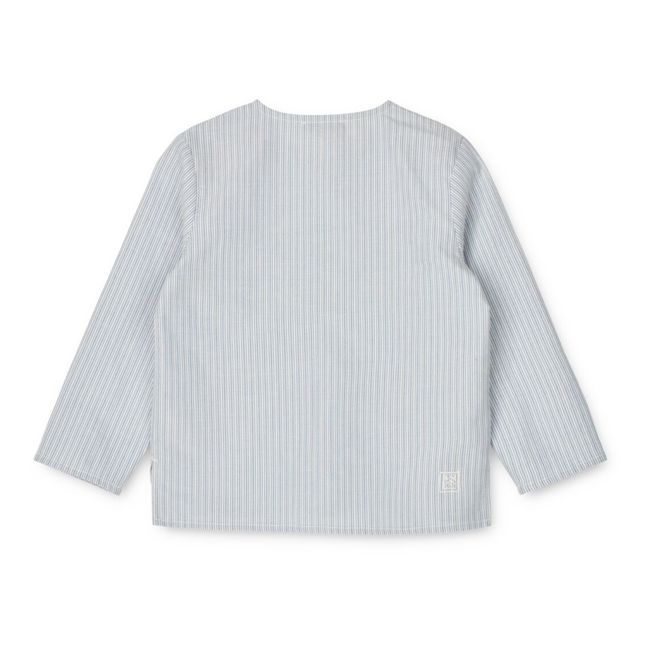Chemise manches longues Coton Bio Houston | Bleu