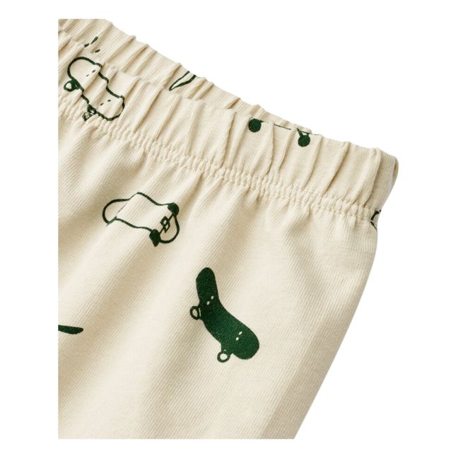Ensemble de pyjama Coton Bio Ilford | Cremefarben