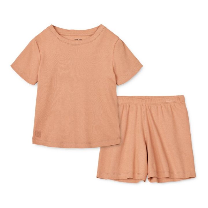 Ilford Organic Cotton Pyjama Set | Dusty Pink- Product image n°0
