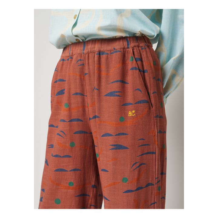 Swimmers Linen Trousers | Terracotta- Immagine del prodotto n°3