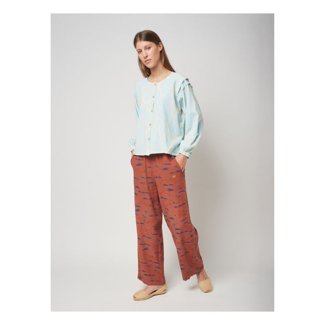 Swimmers Linen Trousers | Terracotta