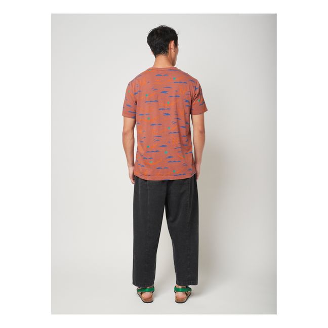 Swimmer Oversize Organic Cotton T-Shirt | Terracotta