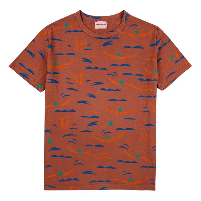 T-Shirt Oversize Coton Bio Nageuses | Terracotta