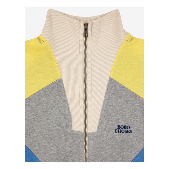 Sweatshirt Reißverschluss Bio-Baumwolle | Blau