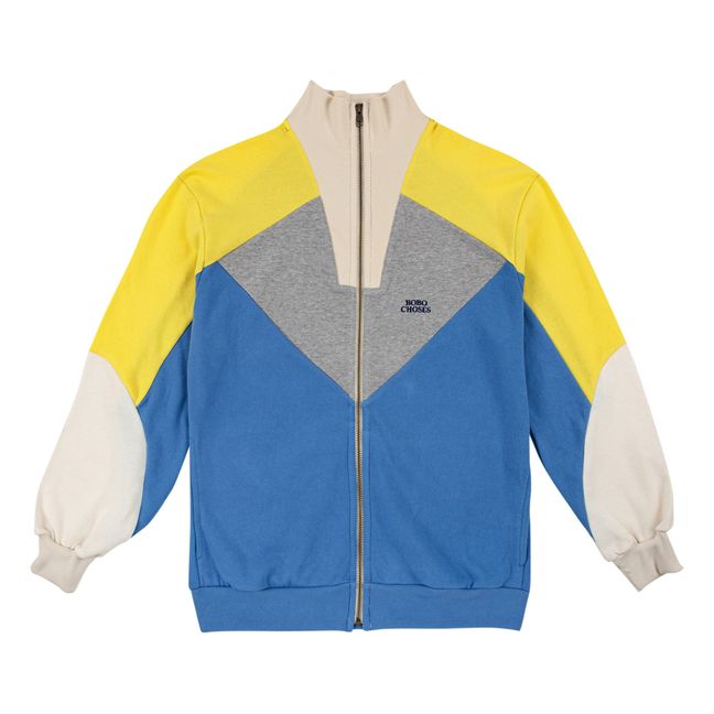 Sweatshirt Reißverschluss Bio-Baumwolle | Blau