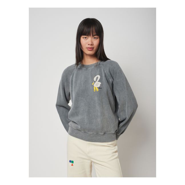 Pelican Organic Cotton Sweatshirt | Charcoal grey
